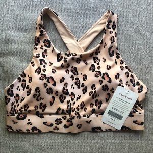 NEW! Fabletics High Impact Sports Bra - Cheetah
